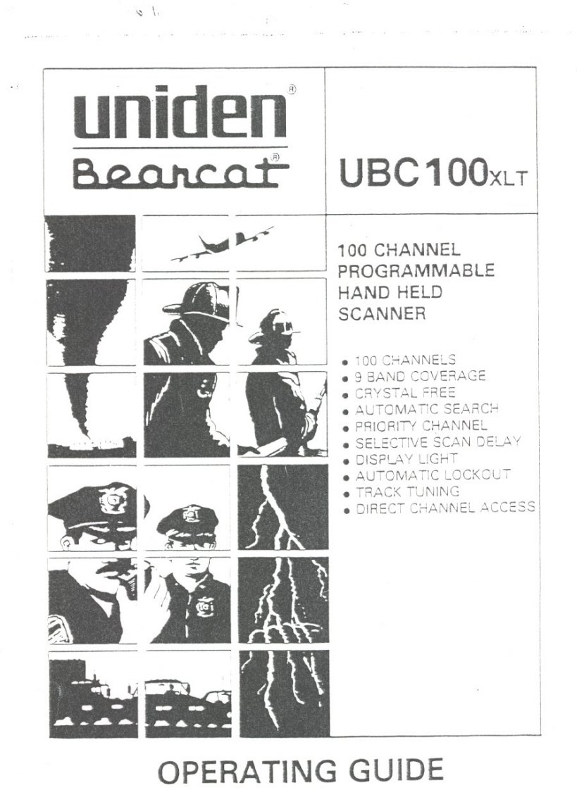 Bearcat_UBC100XLT_(Manual操作说明书手册)