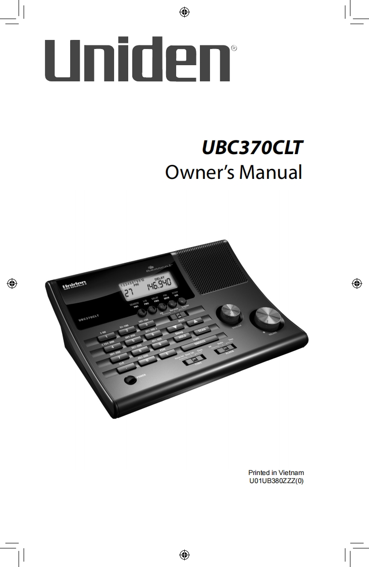 Bearcat_UBC370CLT_(Manual操作说明书手册)