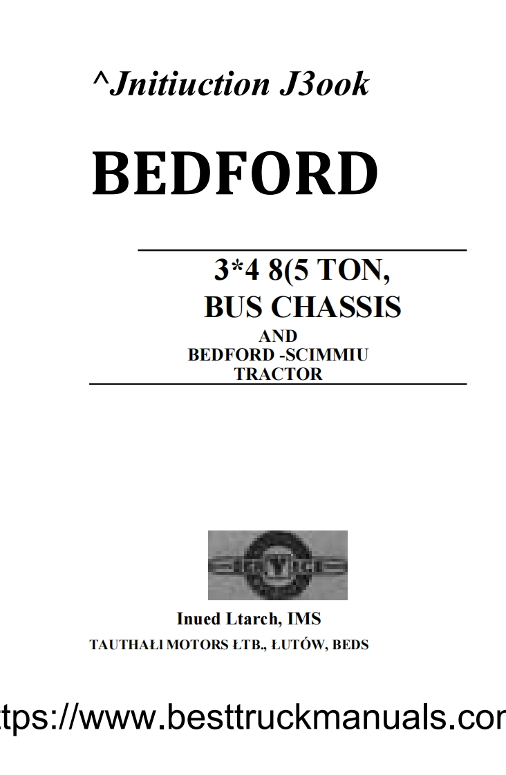 Bedford-Bus--Truck-Chassis-Instruction-Manual-PDF