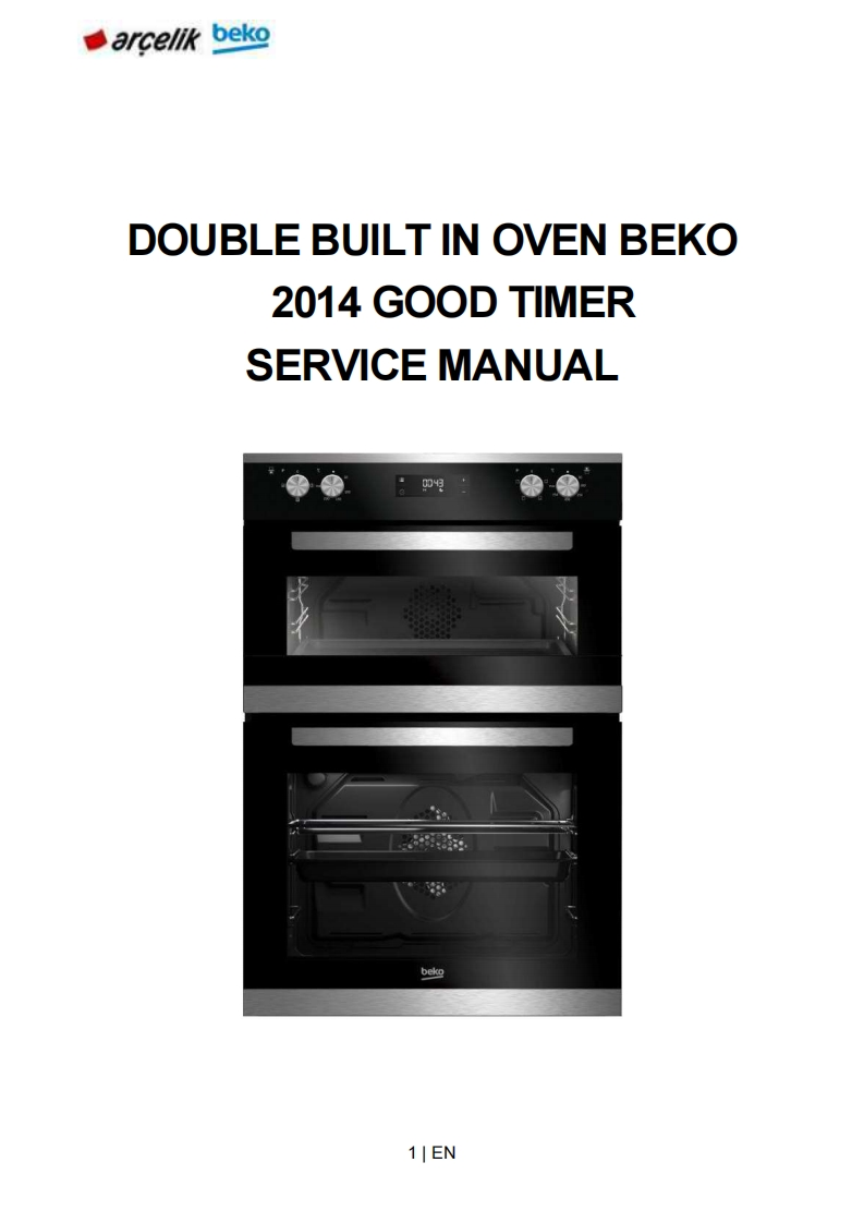 Beko-BXDF25300X-Double-Oven-维修操作手册