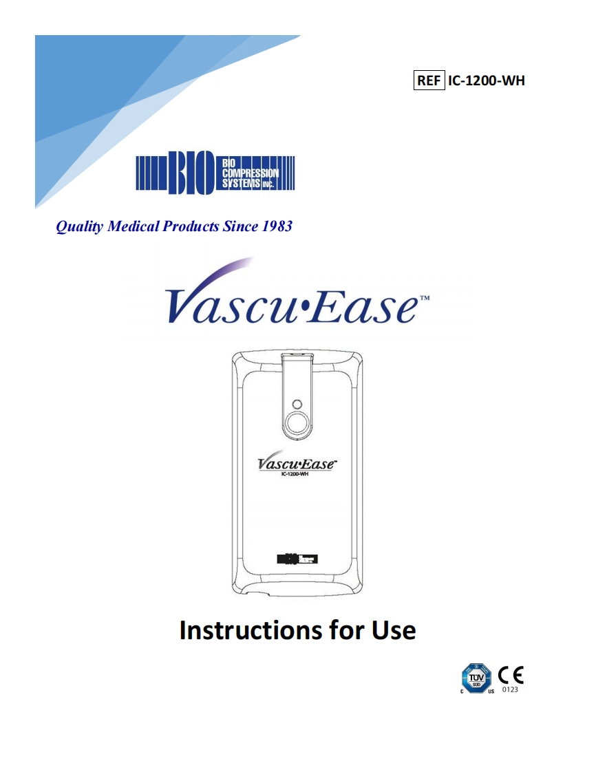 BioCompressionVascuEase操作说明书手册