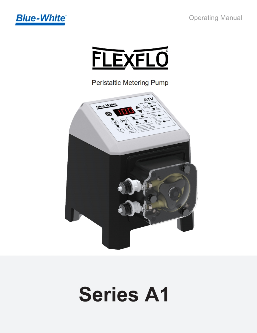 Blue-white-flexflo-peristaltic-metering-pump-安装调试说明书手册