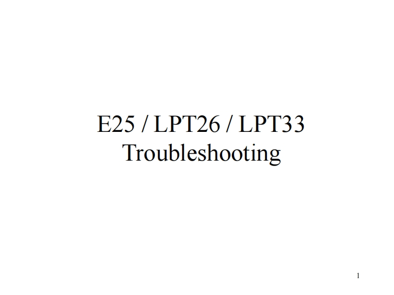 BlueGiant-Big-Joe-E25-LP26-LPT33-Troubleshooting-Manual