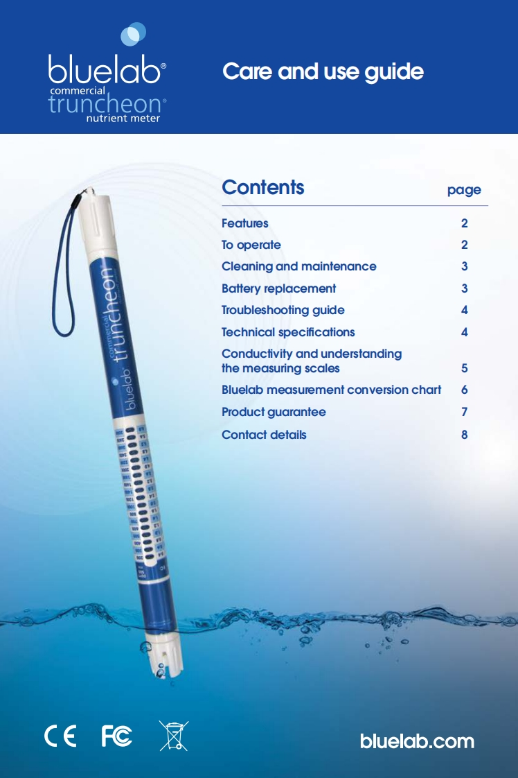 Bluelab-CommercialTruncheonV2-手册说明书指南ENG-SEP16
