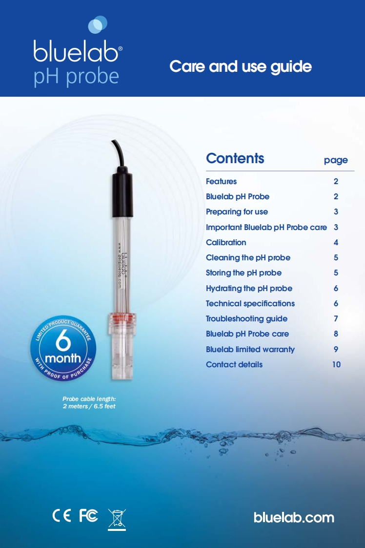 Bluelab-pHProbe-手册说明书指南ENG-SEP16