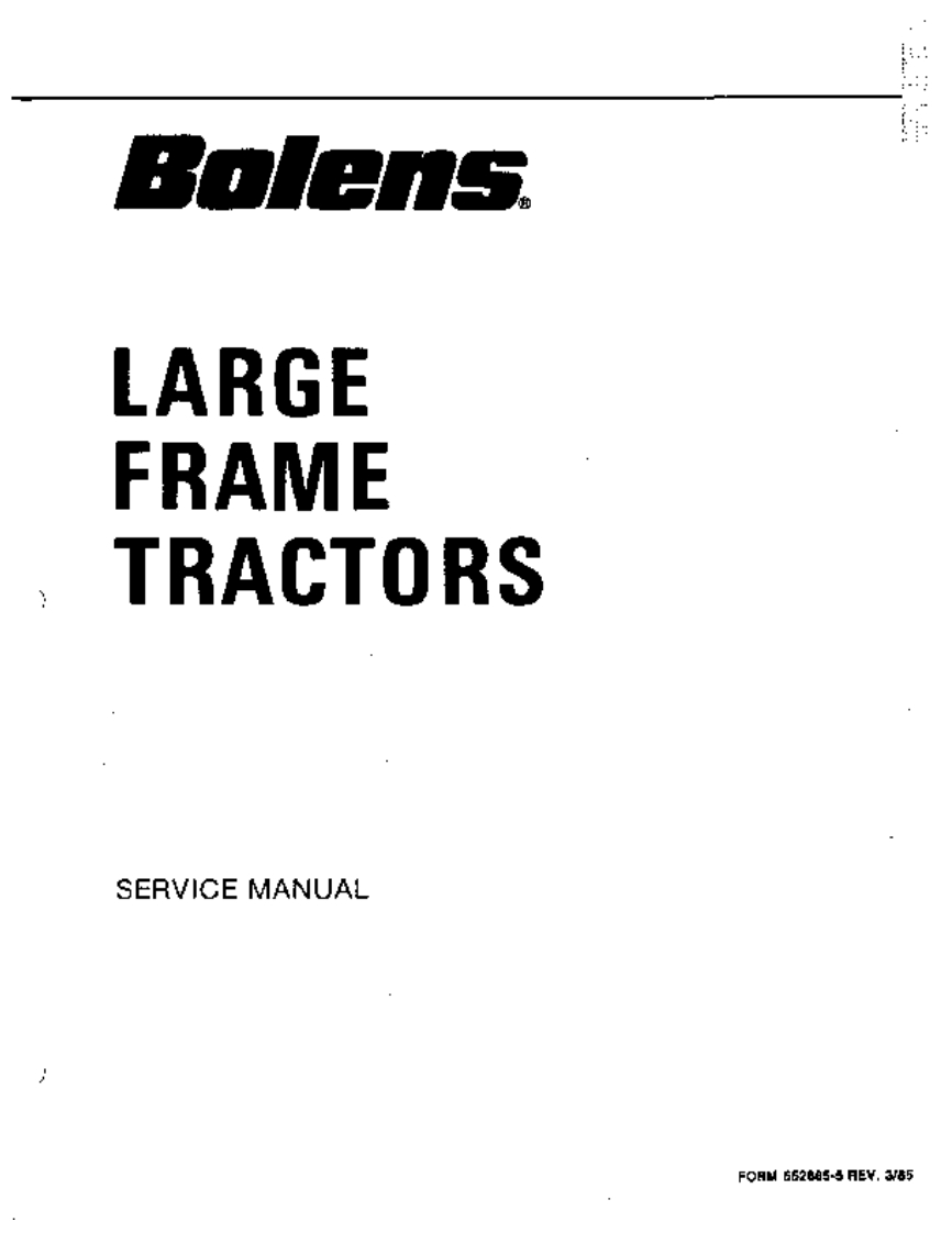 Bolens-All-Large-Frame-Tractors-维修维护手册s-PDF