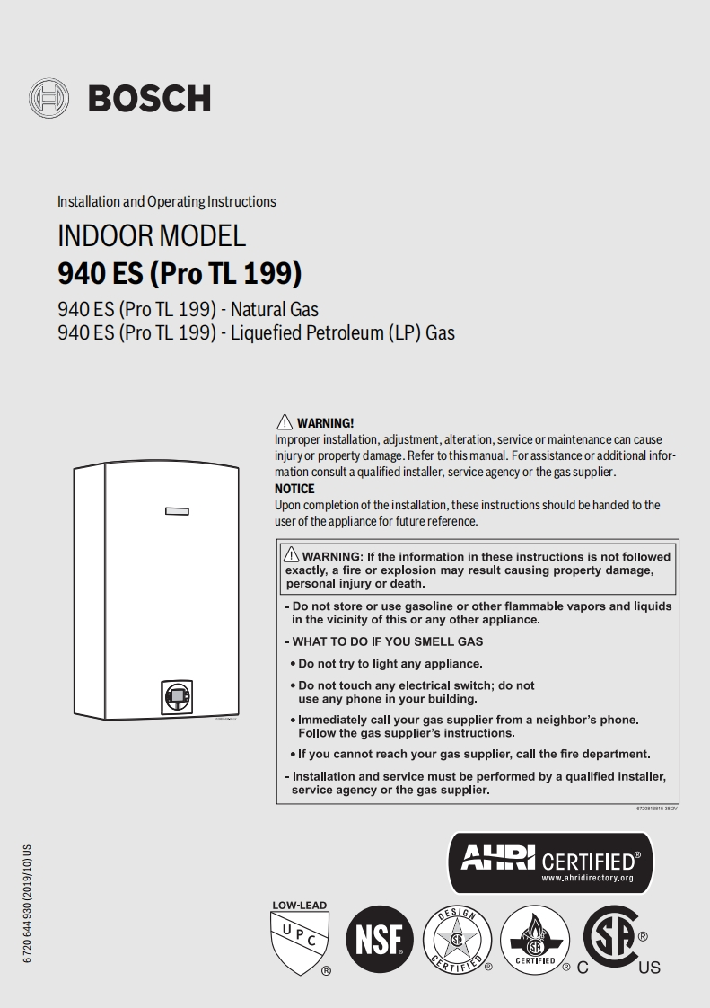 Bosch_ProTL_199_安装说明书手册