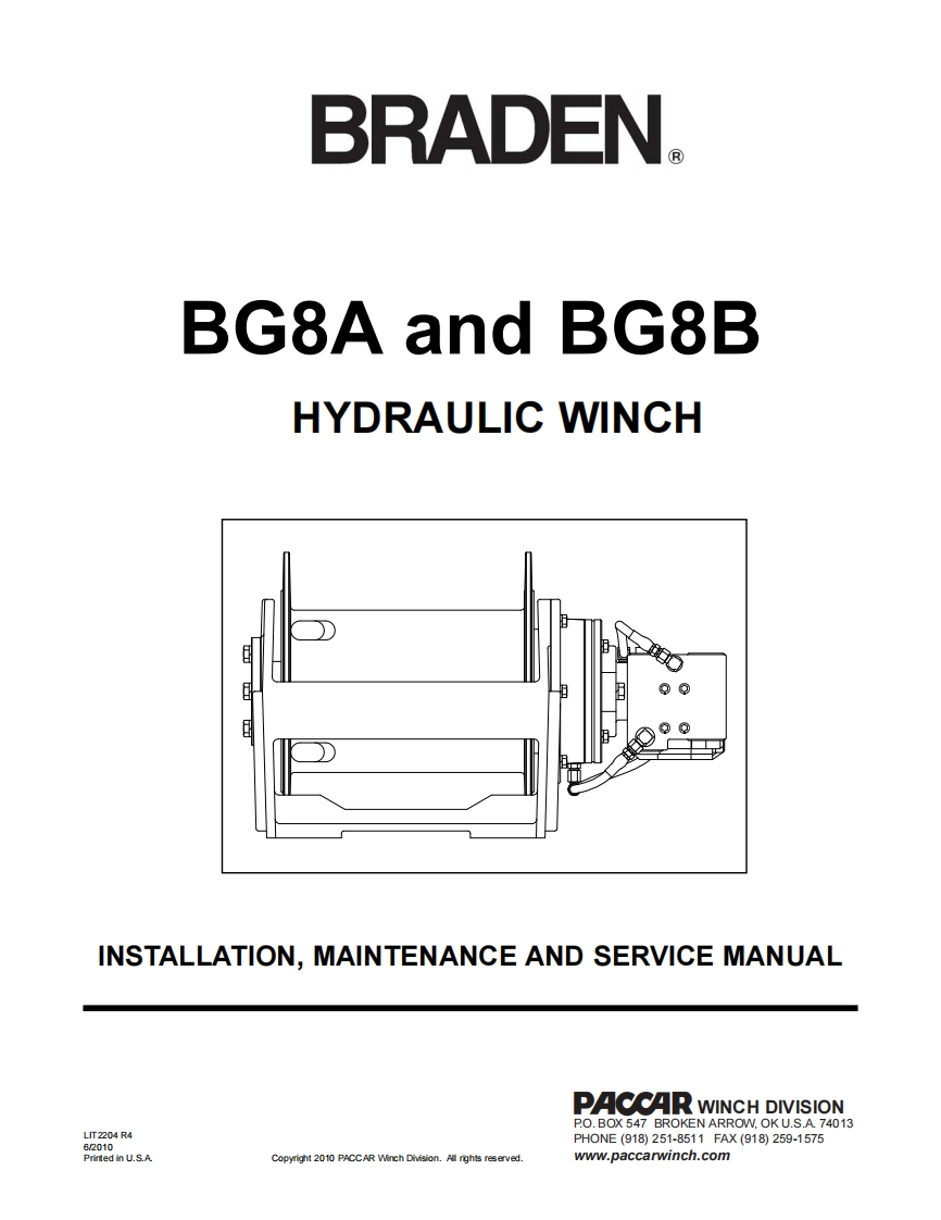 Braden-BG8--Winch-User-Manual操作说明书手册新质力文库 - 聚焦新质生产力发展的数字化知识库_行业洞察 / 理论成果 / 实践指南免费下载新质力文库