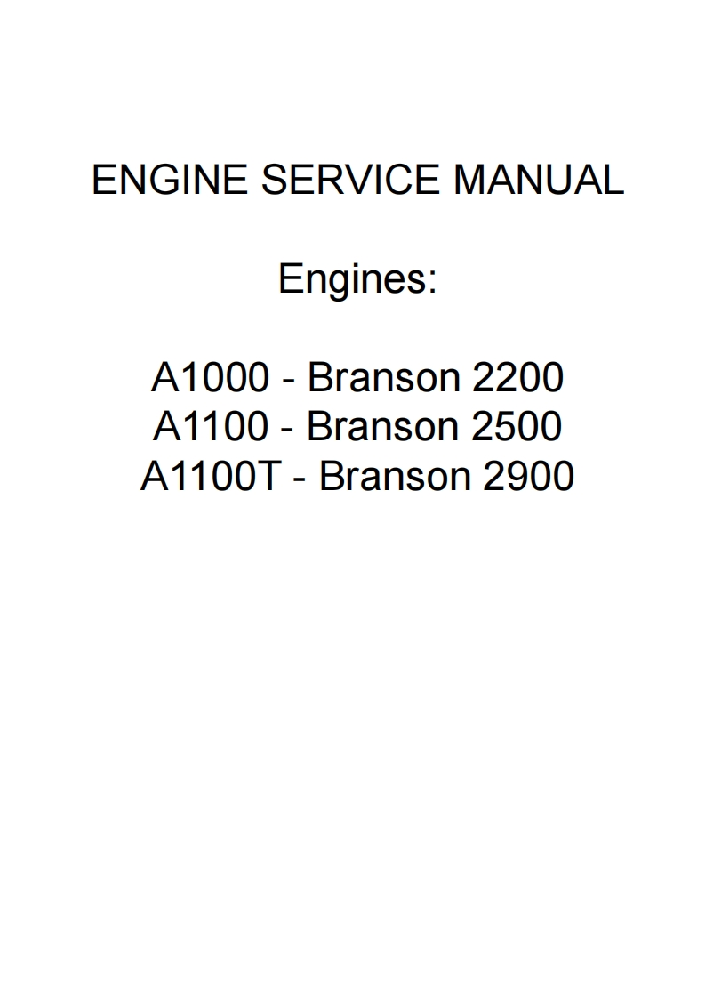Branson-00-series-Engine-维修维护手册-PDF