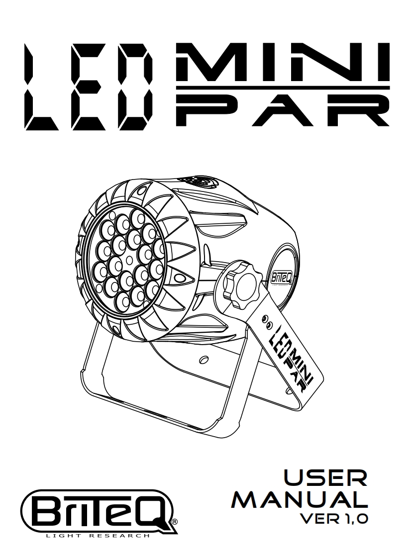 Briteq_LED_MINI_PAR_使用说明书手册