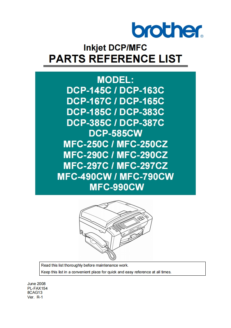 Brother-DCP-585CW--MFC-490CW--MFC-790CW--MFC-990CW-零部件拆装手册-675056d778a6c