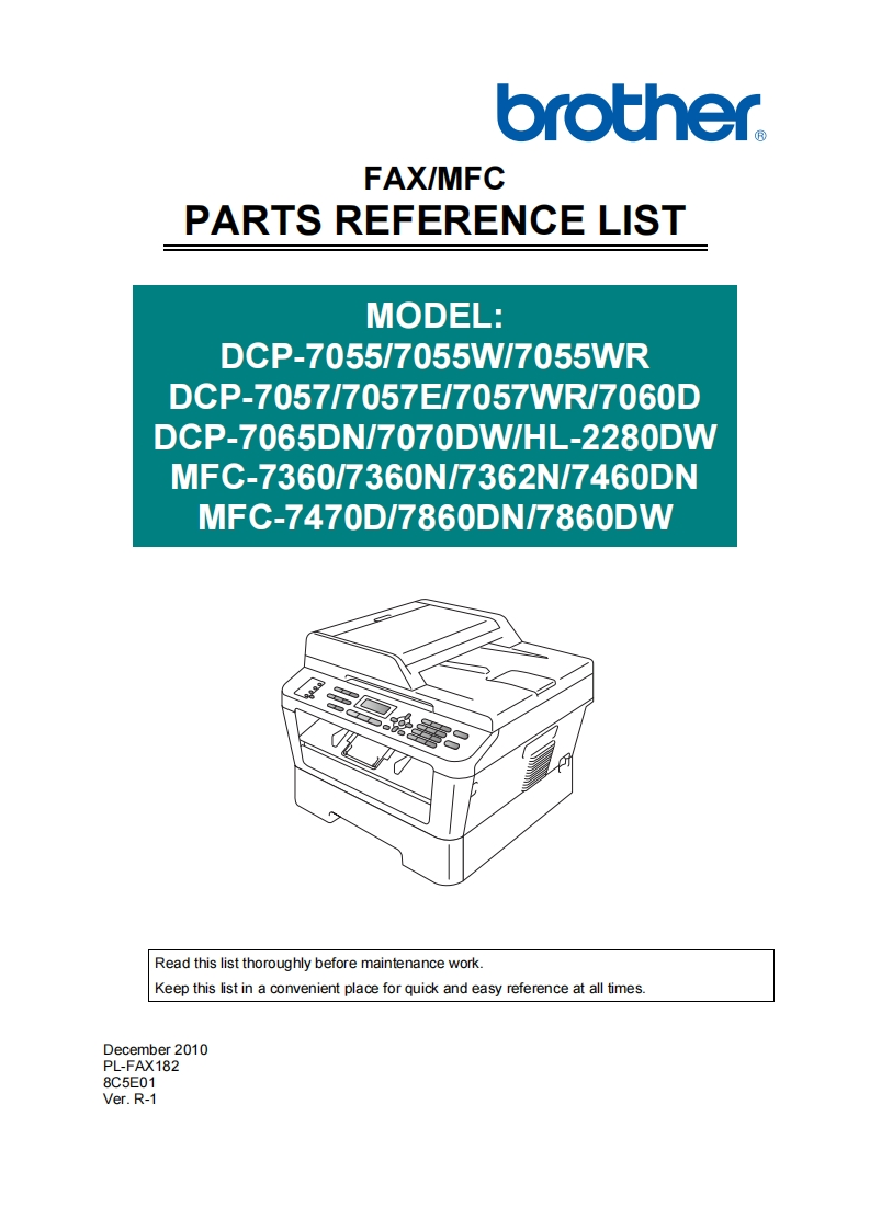 Brother-DCP-7060D--DCP-7065DN--HL-2280DW--MFC-7360N--MFC-7460DN--MFC-7860DW-零部件拆装手册-674e135e3eb17