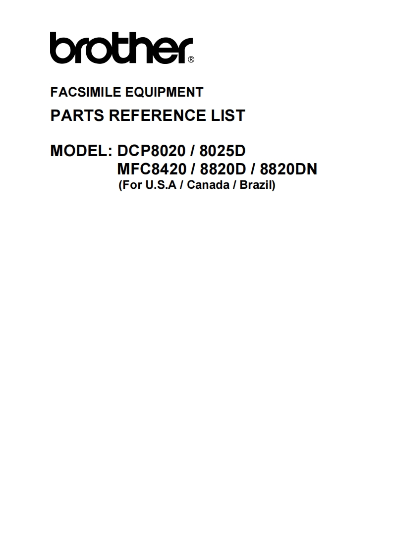 Brother-DCP-8020--DCP-8025D--MFC-8420--MFC-8820D--MFC-8820DN-零部件拆装手册-6744bc8511e6f