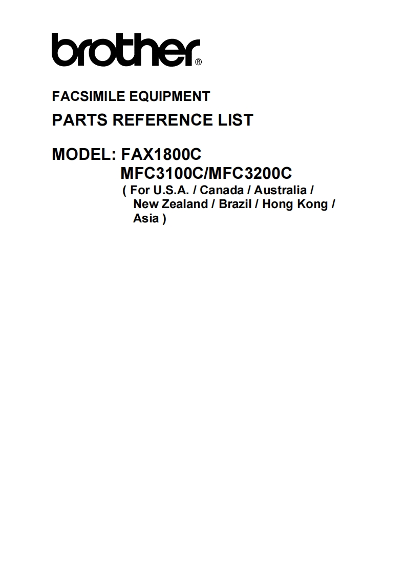 Brother-FAX-1800C--MFC-3100C--MFC-3200C-零部件拆装手册-67473442ae5c4