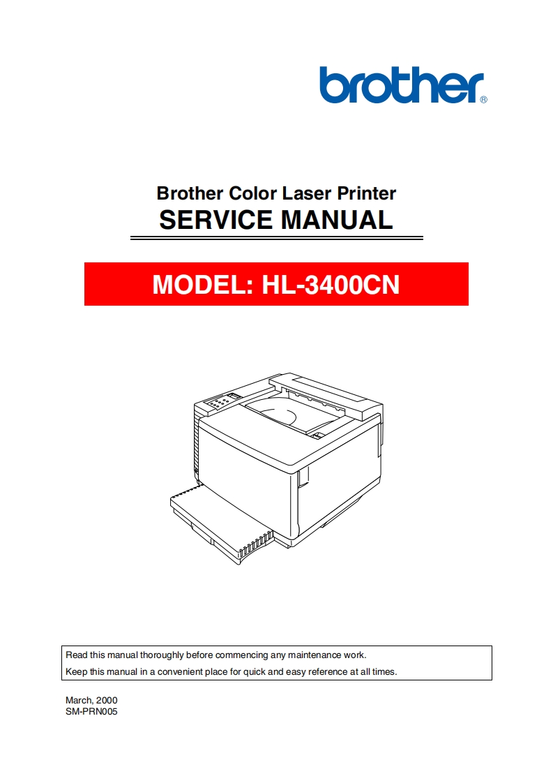 Brother-HL-3400-维修维护手册
