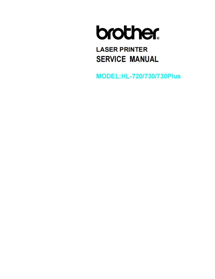 Brother-HL-720---730---730-Plus-维修维护手册