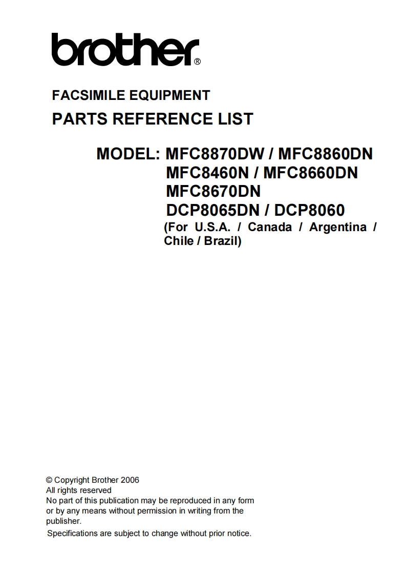 Brother-MFC-8870DW--MFC-8860DN--MFC-8460N--DCP-8065DN--DCP8060-零部件拆装手册-6744e22c0c4c2