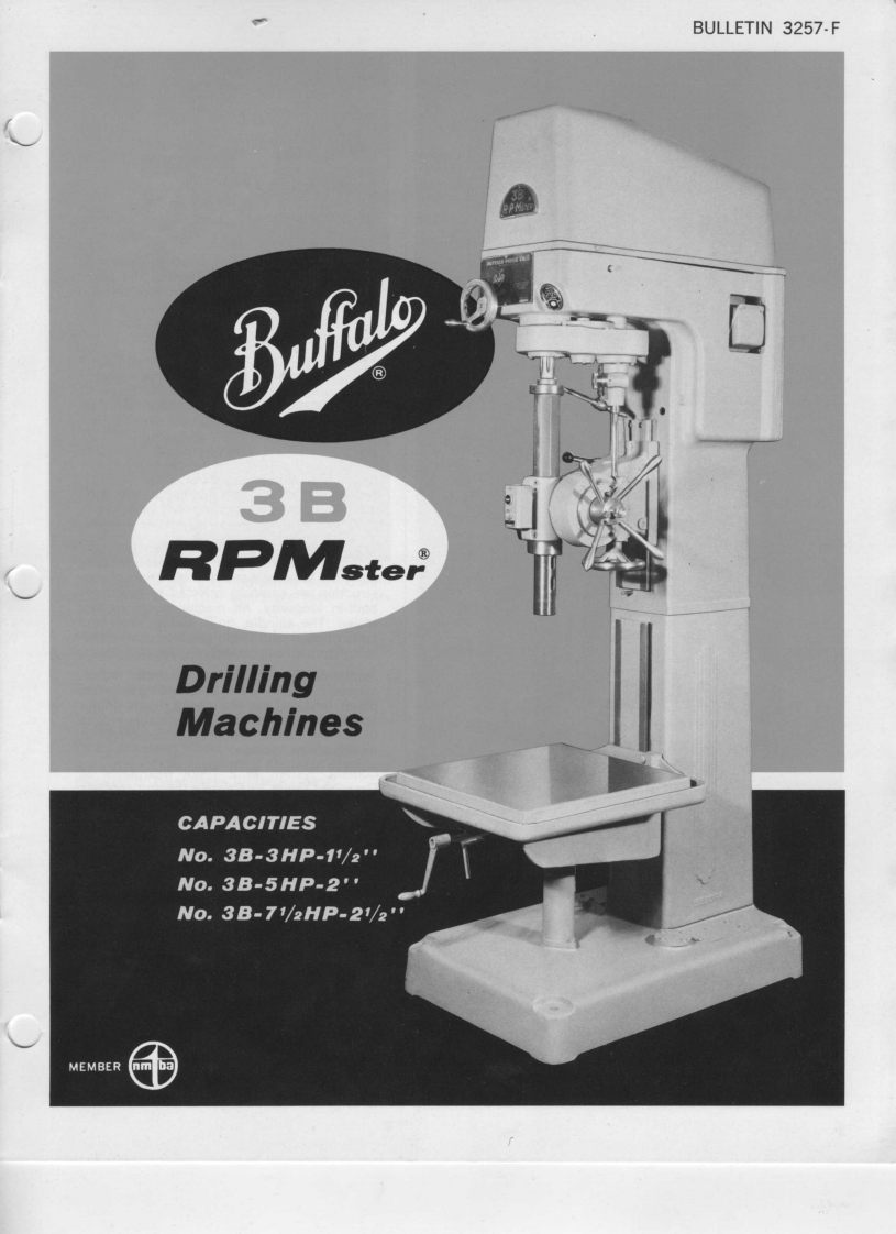 Buffalo-Forge-RPMSter-Drill-Press-操作说明书手册