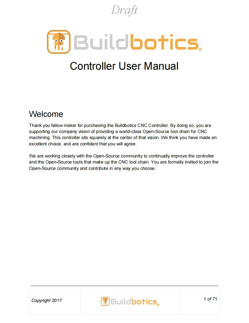 Buildbotics_CNC_Controller-Draft_Manual-20170912操作说明书手册