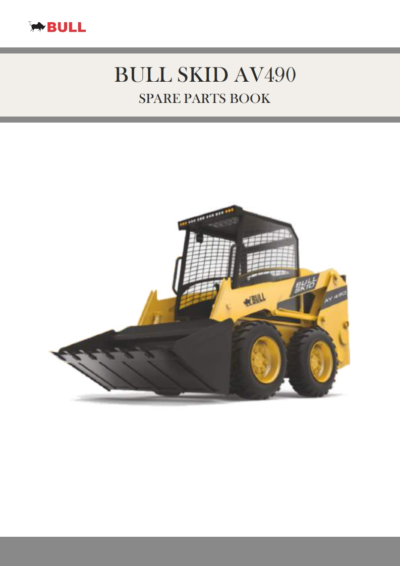 Bull-AV490-Skid-Steer-Loader-零部件手册-Part-1