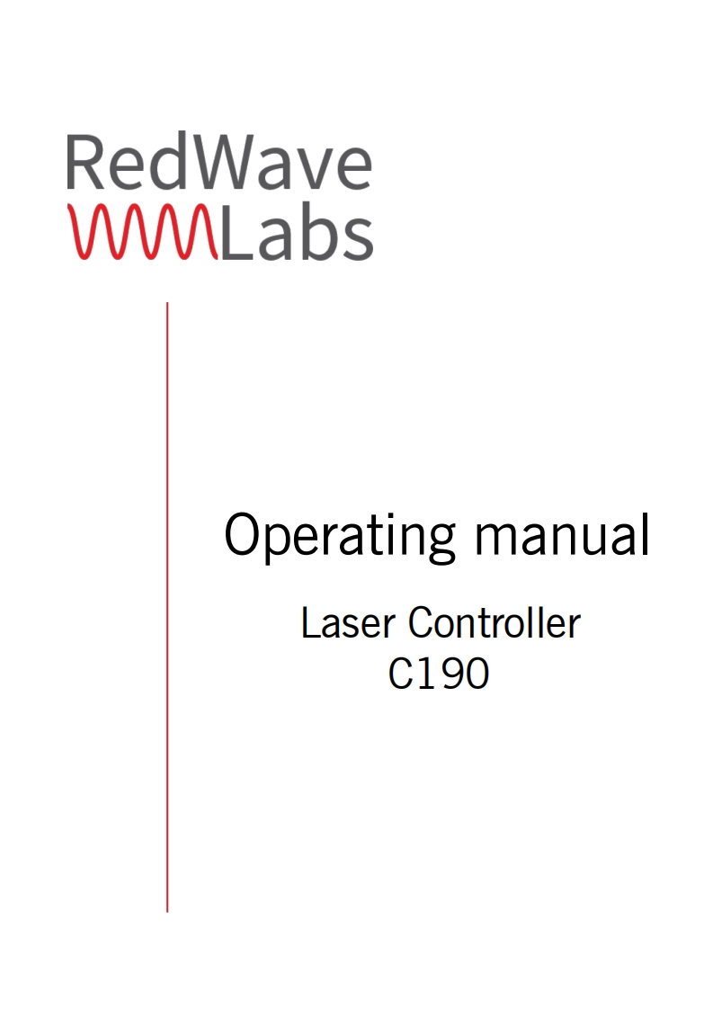 C190-Laser-Controller-标准操作说明书手册
