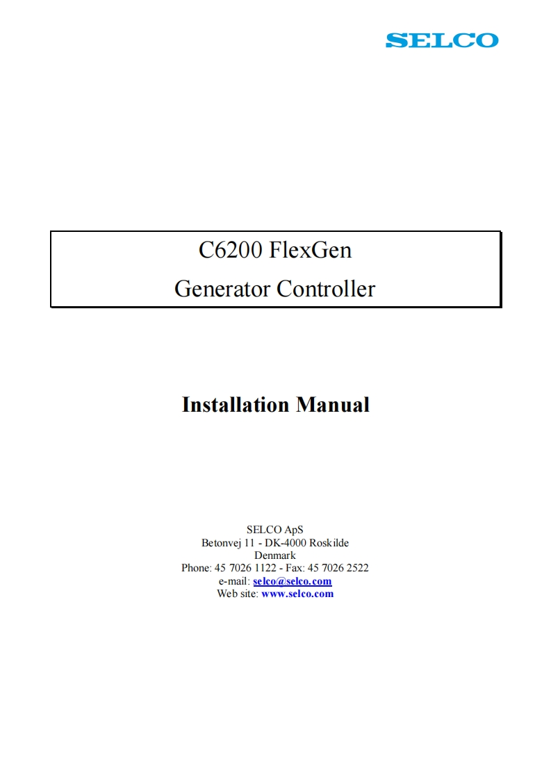 C6200-FlexGen-用户安装操作说明书手册