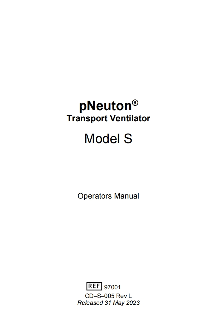 CD-S-005-Rev-L-pNeuton-S-操作说明书手册-English