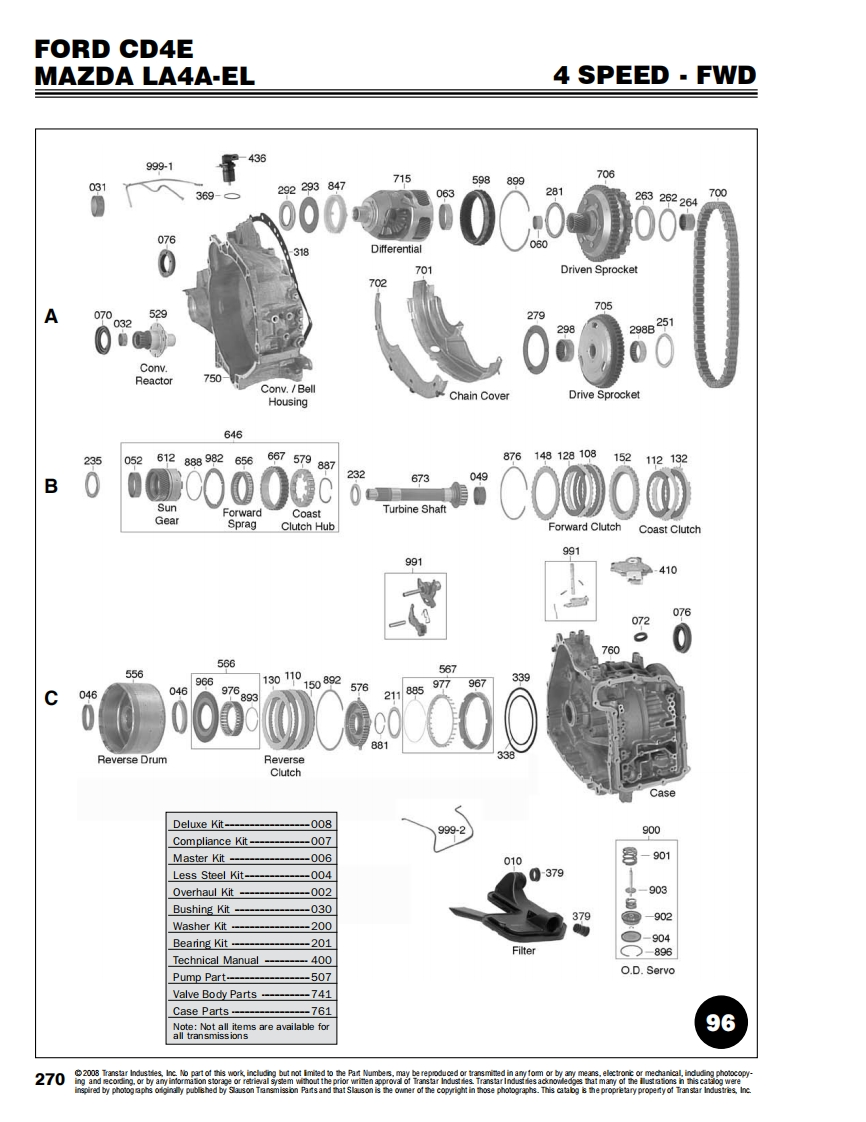 CD4E变速箱零部件图册