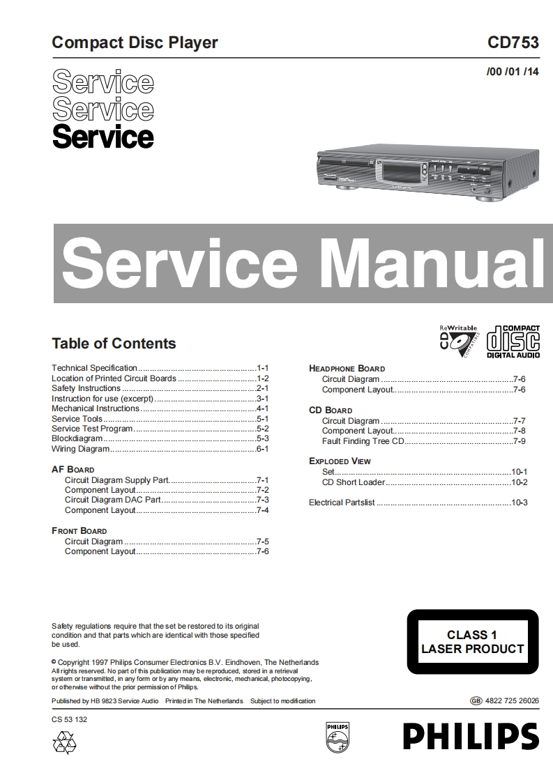 CD753-Full-Service-Manual-维修手册