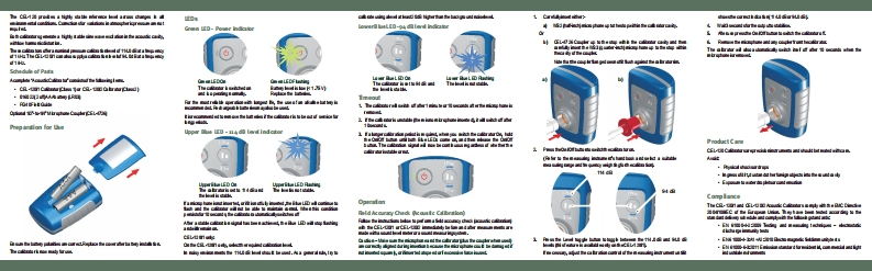 CEL-120-Acoustic-Calibrators_手册说明书指南