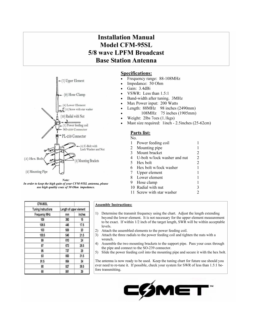CFM_Instruction__维修维护说明书手册