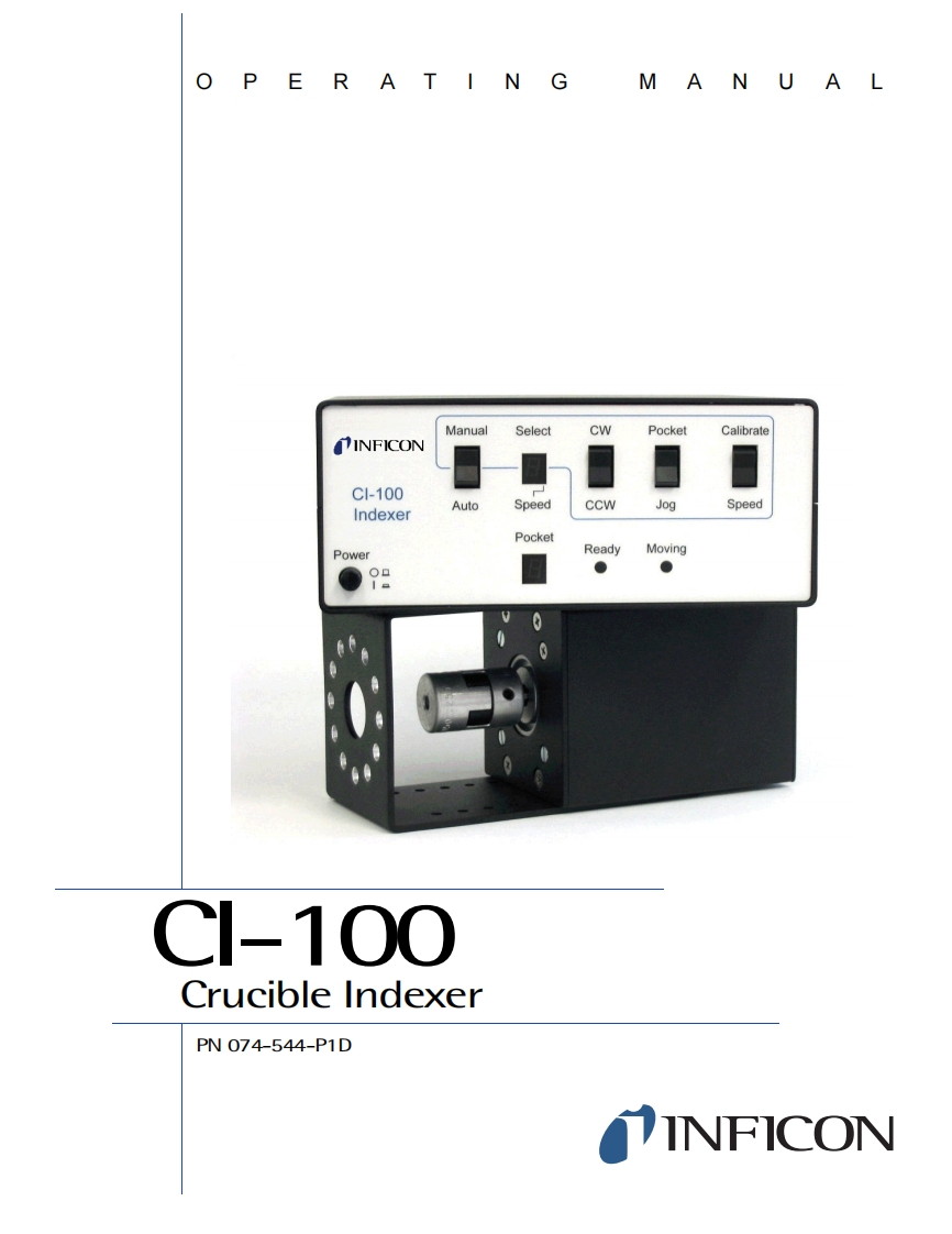 CI-100CrucibleIndexer_操作说明书手册