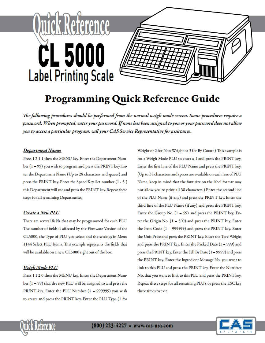 CL5000-操作说明书手册-QR