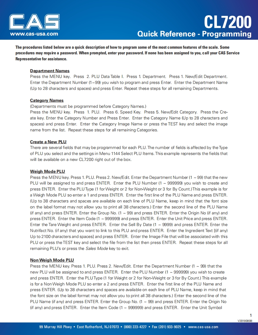 CL7200_Quick_Reference_-_操作说明书手册_v20180808