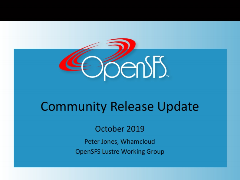 CLUG2019_03_Peter_Jones_Community_Release_Update