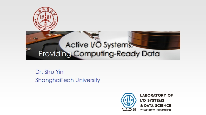 CLUG2020_殷树_Active-IO-Systems-Providing-Computing-Ready-Data