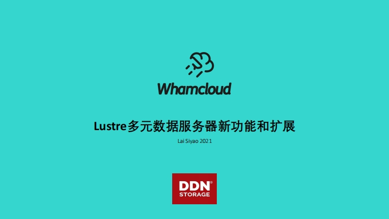 CLUG2021_赖斯遥_Lustre多元数据服务器的新功能和扩展新质力文库 - 聚焦新质生产力发展的数字化知识库_行业洞察 / 理论成果 / 实践指南免费下载新质力文库