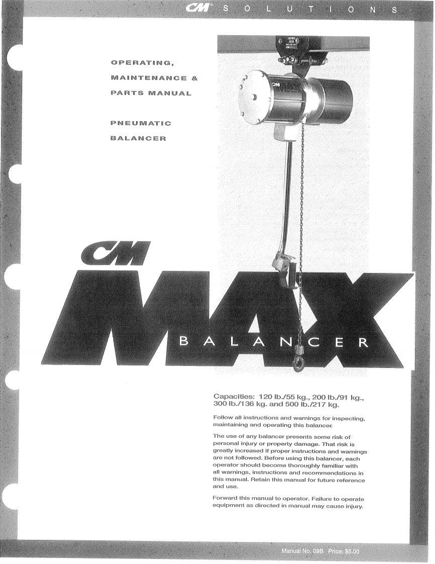 CM-Max-Air-Tool-Balancer-操作说明书手册