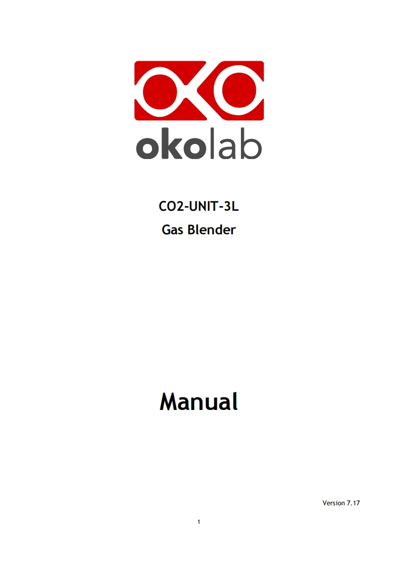 CO2-UNIT-3L_使用说明书手册