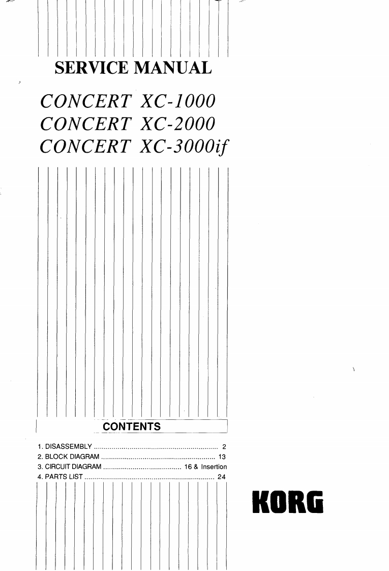 CONCERT-XC1000-XC2000-XC3000IF_维修手册电器原理图