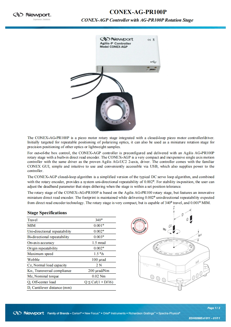 CONEX-AG-PR100P-操作说明书手册