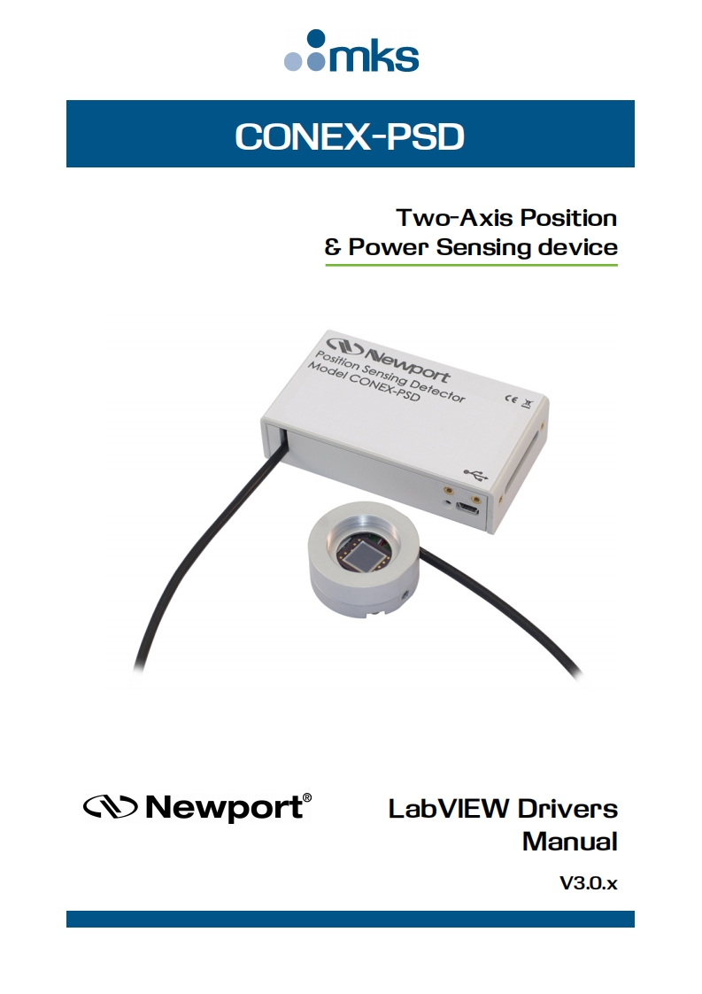 CONEX-PSD-LabVIEW-Drivers-操作说明书指南