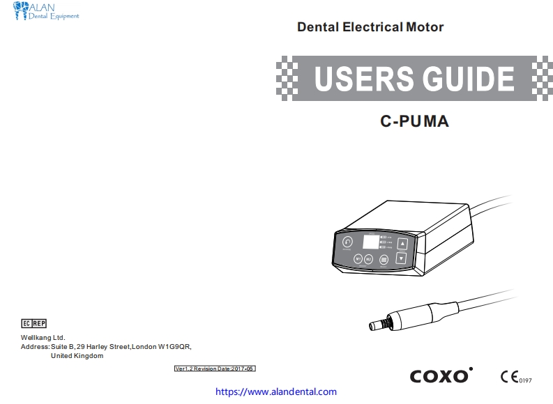 COXO-C-Puma-Electric-Micro-Motor-LED-操作说明书手册l