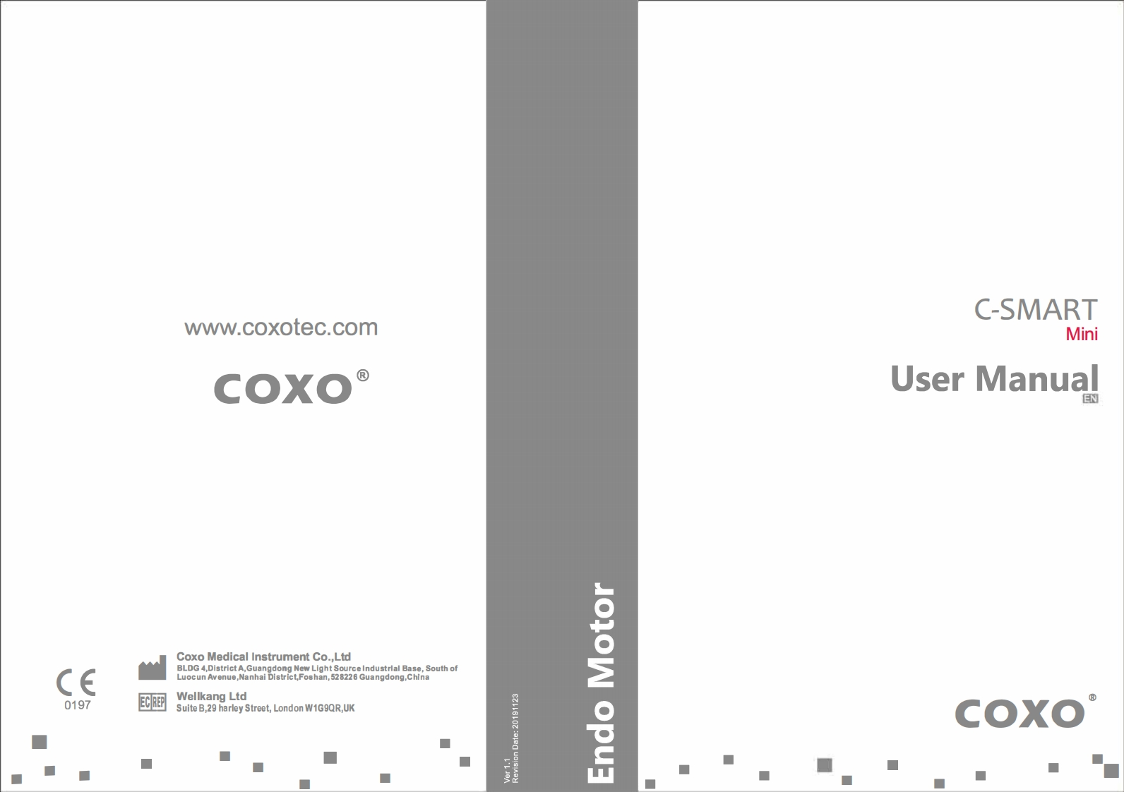 COXO-C-Smart-Mini-Endo-Motor-操作说明书手册l