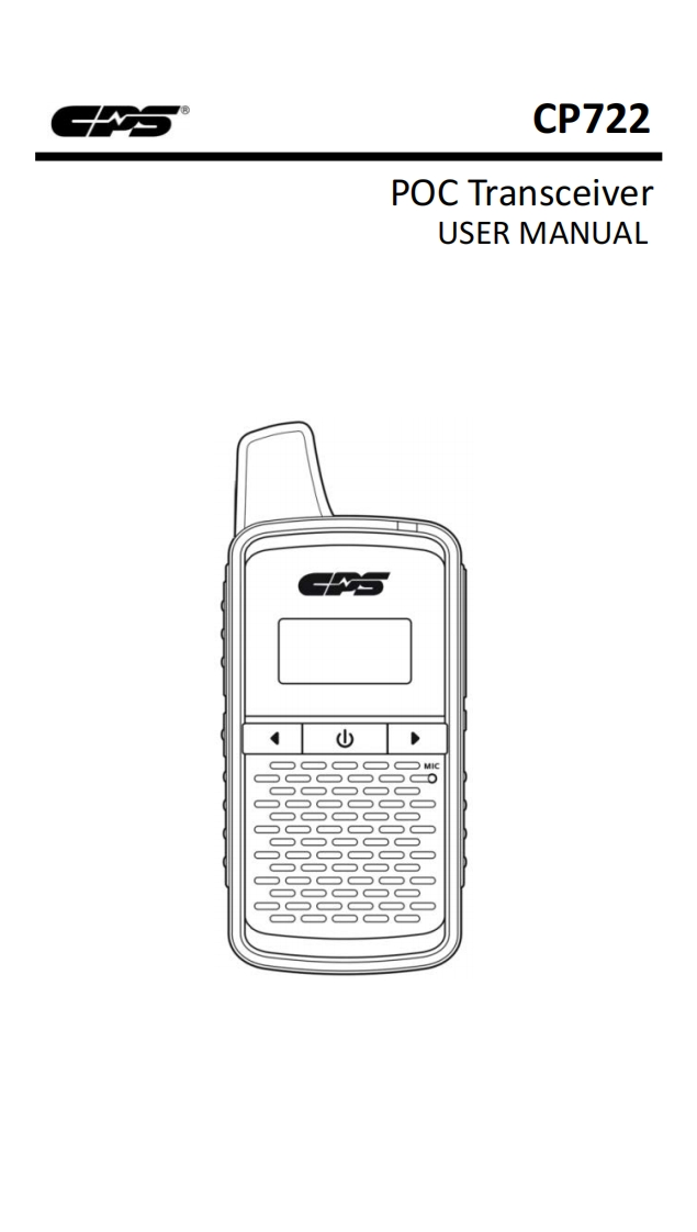 CP722--1.0用户使用说明书手册指南
