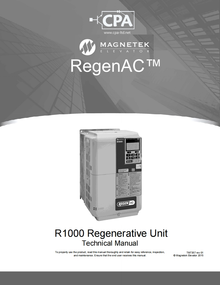 CPA_RegenAC安装调试说明书手册
