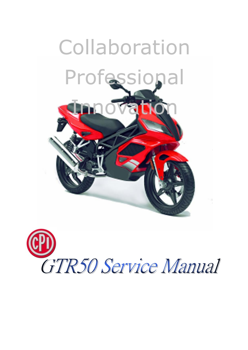 CPI_GTR50_摩托车维修手册