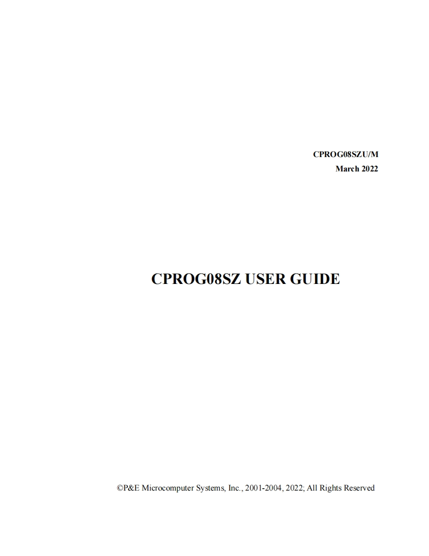 CPROGRS08-操作说明书手册