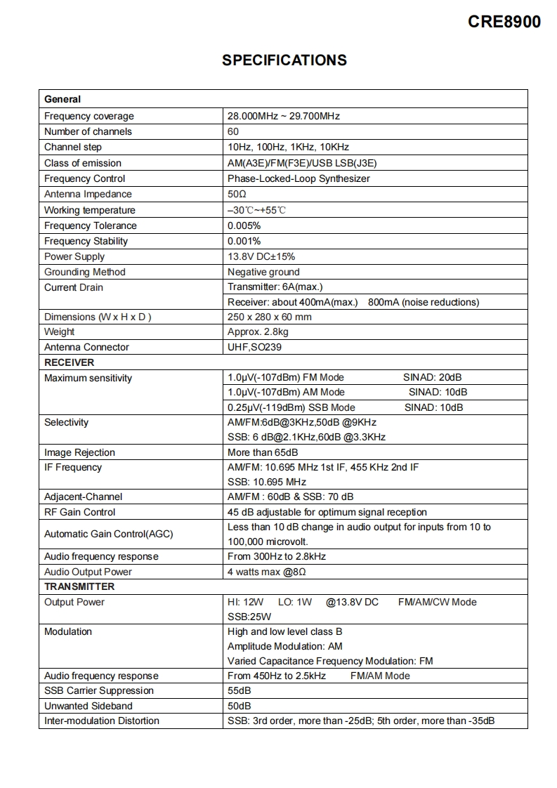 CRE-8900_维修维护电器原理图手册