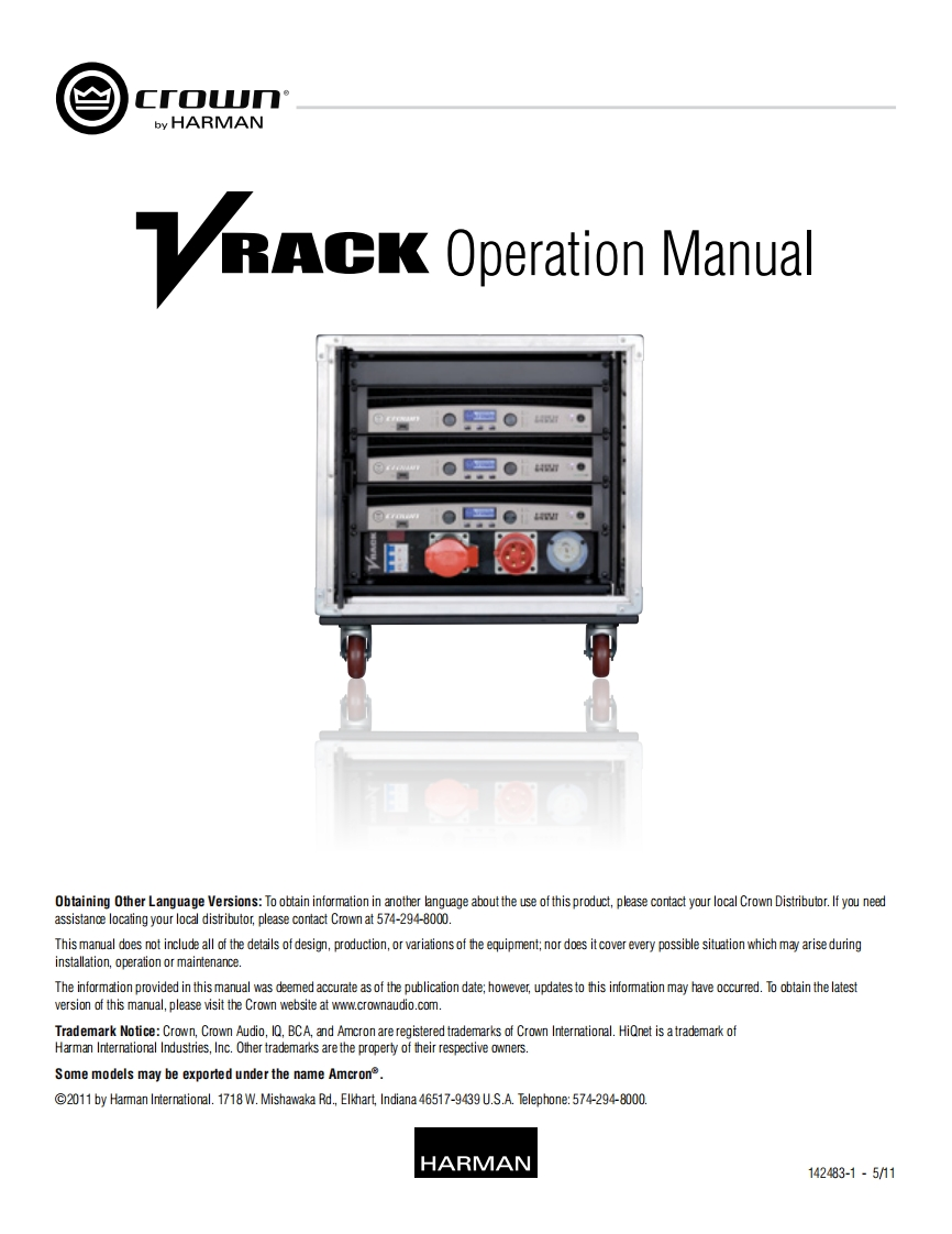 CROWN-142483-1_MNL_EN_VRACK12000HD操作说明书手册_082013_3